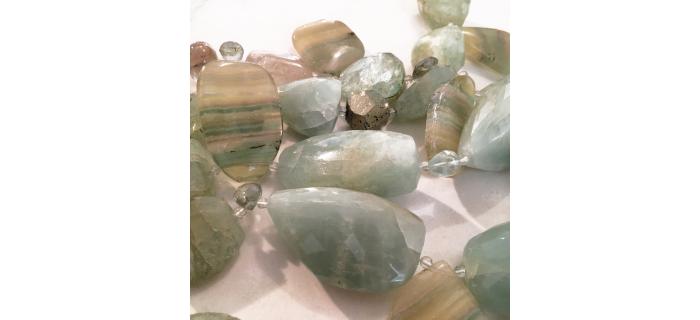 Necklace Unique Piece: Aquamarine