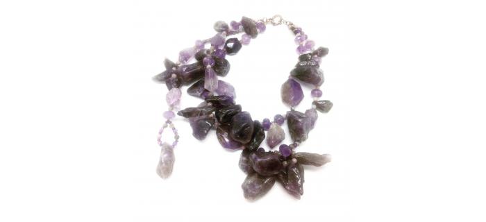 Necklace Unique Piece: Amethyst